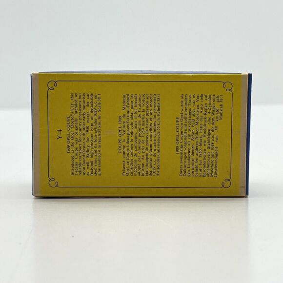 Vintage Lesney Matchbox Of Yesteryear 1909 Opel Coupe No Y-4 - Made in England - Picture 12 of 15